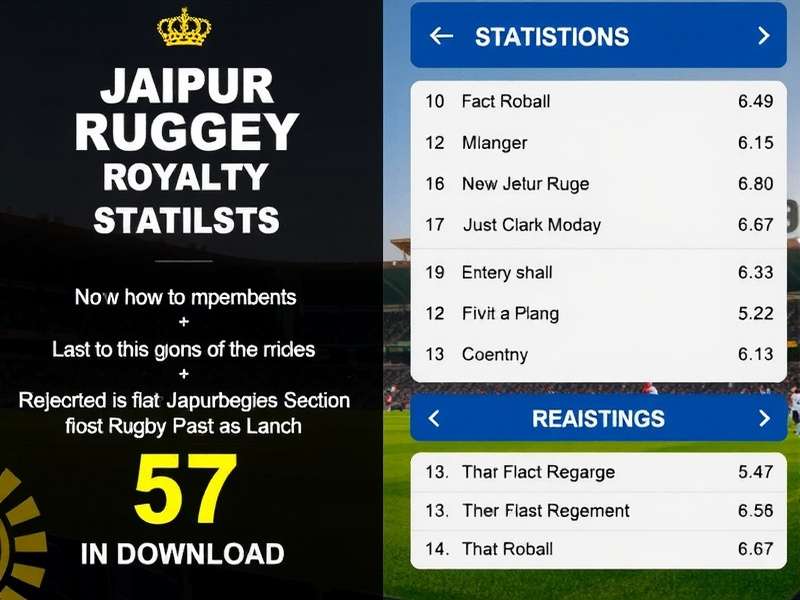 Jaipur Rugby Royalty Download Statistics
